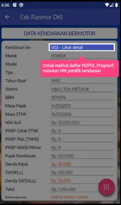 Cek Ranmor DKI Jakarta android App screenshot 2