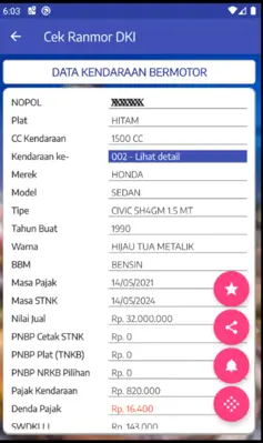 Cek Ranmor DKI Jakarta android App screenshot 3